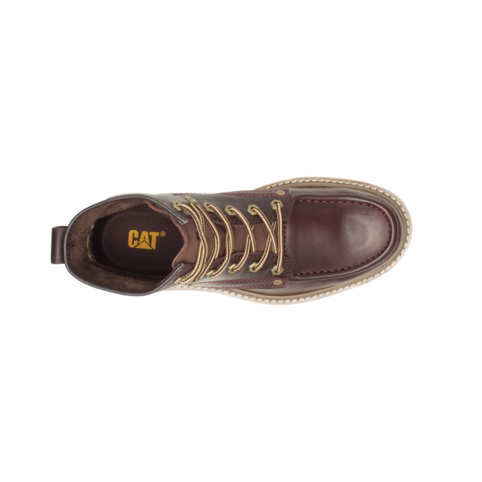 μεσαίο μποτάκι από βαθύ μαόνι Caterpillar Glenrock